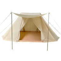 blowee Sachsenzelt 4x6 Meter, natur mit Bodenplane...