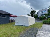 blowee Luftzelt 4.55 x 3.65 Meter, natur